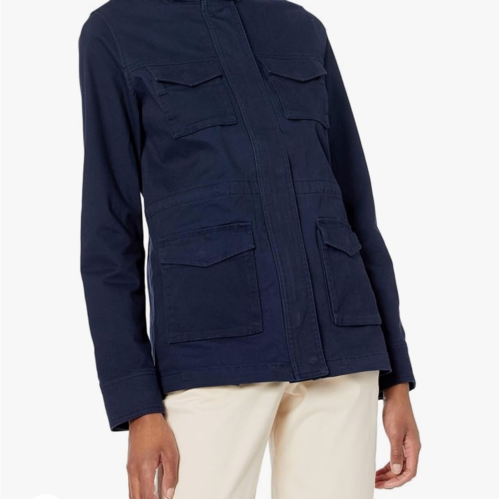 Navy Amazon Essentials Utility Jacket - image 2
